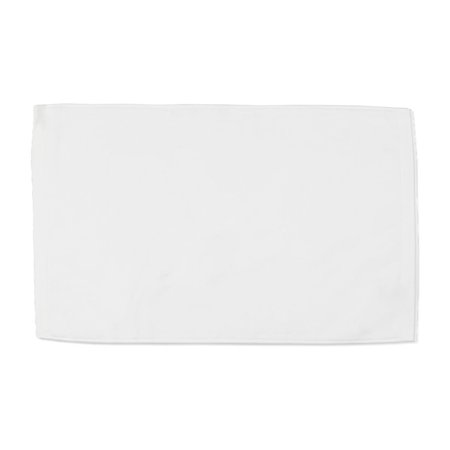 TOWELSOFT Premium Velour Hand Face Sports Towel 16 inch x26 inch White HandTowel-GV1201-WE